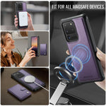 Portafoglio con fibbia in pelle per Samsung Galaxy S20 Ultra 5G, S20 e S20+ con
