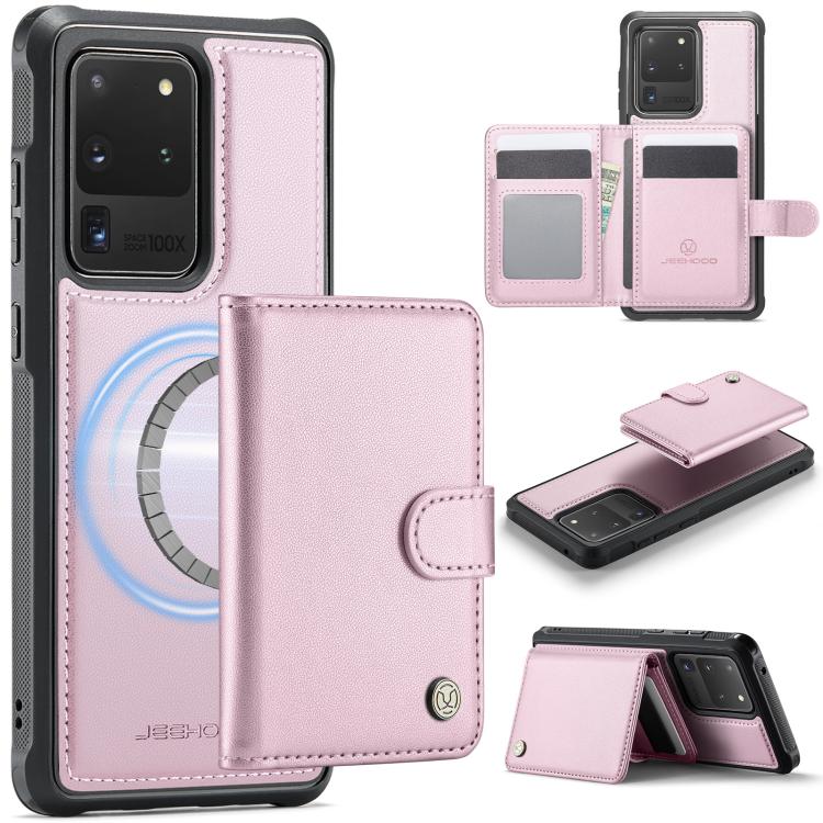 Portafoglio con fibbia in pelle per Samsung Galaxy S20 Ultra 5G, S20 e S20+ con