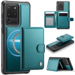 Portafoglio con fibbia in pelle per Samsung Galaxy S20 Ultra 5G, S20 e S20+ con