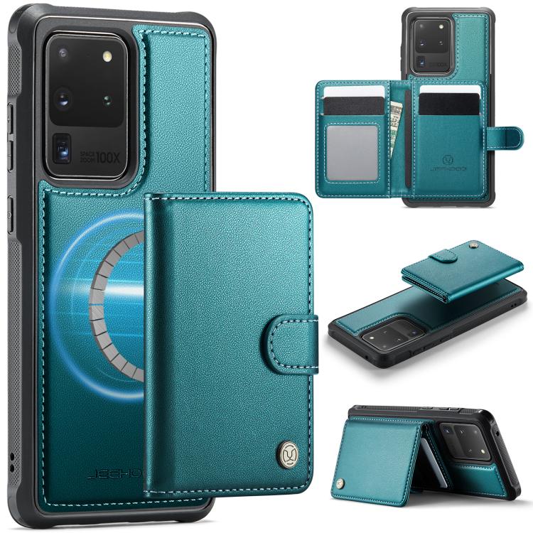 Portafoglio con fibbia in pelle per Samsung Galaxy S20 Ultra 5G, S20 e S20+ con