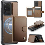 Portafoglio con fibbia in pelle per Samsung Galaxy S20 Ultra 5G, S20 e S20+ con