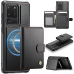 Portafoglio con fibbia in pelle per Samsung Galaxy S20 Ultra 5G, S20 e S20+ con