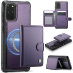 Portafoglio con fibbia in pelle per Samsung Galaxy S20 Ultra 5G, S20 e S20+ con