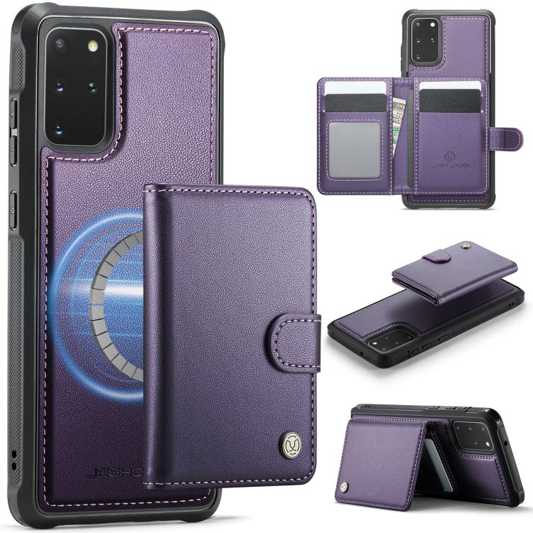 Portafoglio con fibbia in pelle per Samsung Galaxy S20 Ultra 5G, S20 e S20+ con