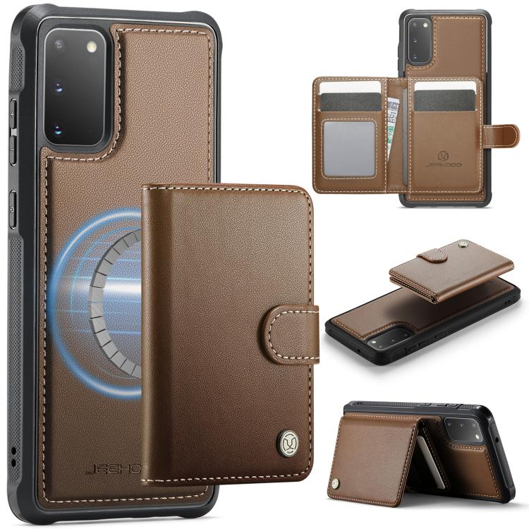 Portafoglio con fibbia in pelle per Samsung Galaxy S20 Ultra 5G, S20 e S20+ con