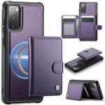 Portafoglio con fibbia in pelle con protezione MagSafe e RFID per Samsung Galaxy
