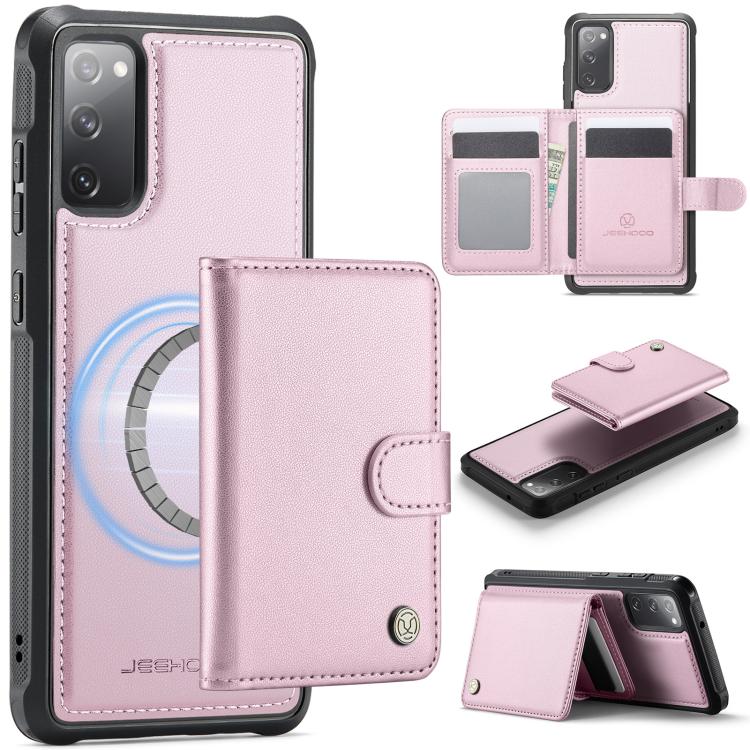 Portafoglio con fibbia in pelle con protezione MagSafe e RFID per Samsung Galaxy