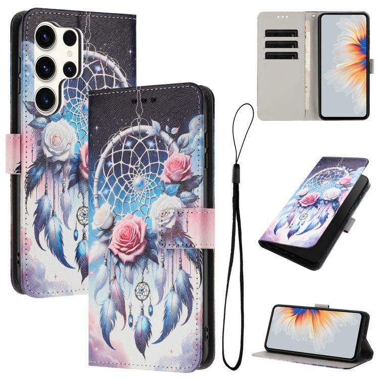 Custodia in pelle con motivo a colori per Samsung Galaxy S25 / S24, S25+ / S24+