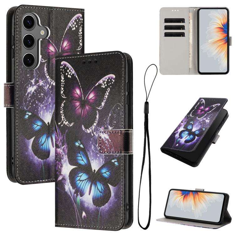 Custodia in pelle con motivo a colori per Samsung Galaxy S25 / S24, S25+ / S24+