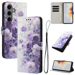 Custodia in pelle con motivo a colori per Samsung Galaxy S25 / S24, S25+ / S24+