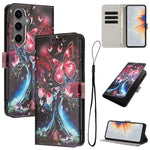 Custodia in pelle con motivo a colori per Samsung Galaxy S25 / S24, S25+ / S24+