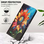 Custodia in pelle con motivo a colori per Samsung Galaxy S25 / S24, S25+ / S24+