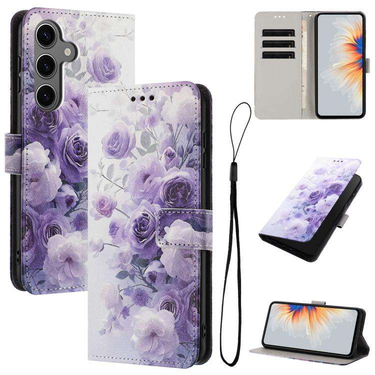 Custodia in pelle con motivo a colori per Samsung Galaxy S25 / S24, S25+ / S24+