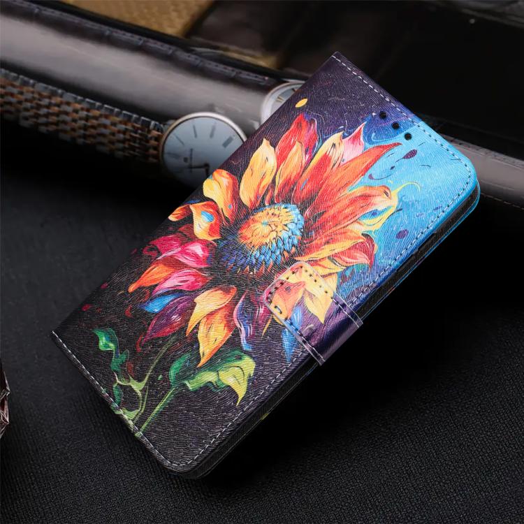 Custodia in pelle con motivo a colori per Samsung Galaxy S23 Ultra, S23+ e S23