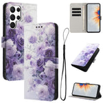 Custodia in pelle con motivo a colori per Samsung Galaxy S23 Ultra, S23+ e S23