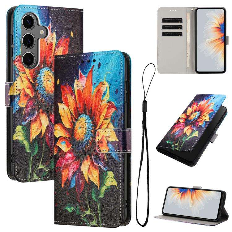 Custodia in pelle con motivo a colori per Galaxy S26 FE, Samsung Galaxy S26+ e