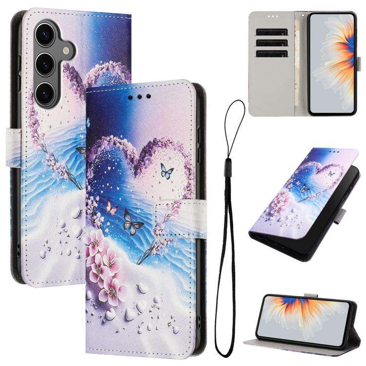 Custodia in pelle con motivo a colori per Galaxy S26 FE, Samsung Galaxy S26+ e