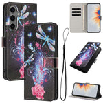 Custodia in pelle con motivo a colori per Galaxy S26 FE, Samsung Galaxy S26+ e