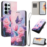Custodia in pelle con motivo a colori per Galaxy S26 FE, Samsung Galaxy S26+ e