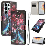 Custodia in pelle con motivo a colori per Galaxy S26 FE, Samsung Galaxy S26+ e