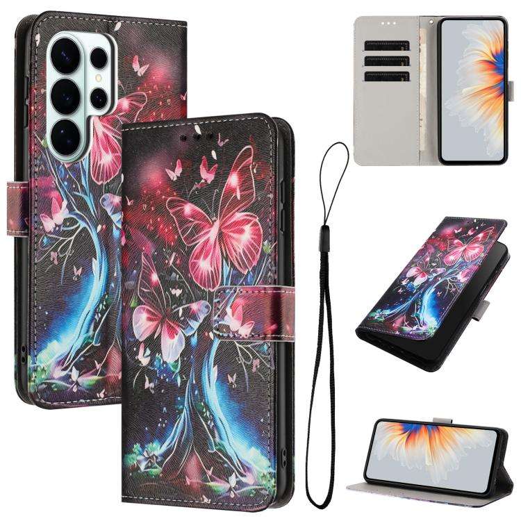 Custodia in pelle con motivo a colori per Galaxy S26 FE, Samsung Galaxy S26+ e