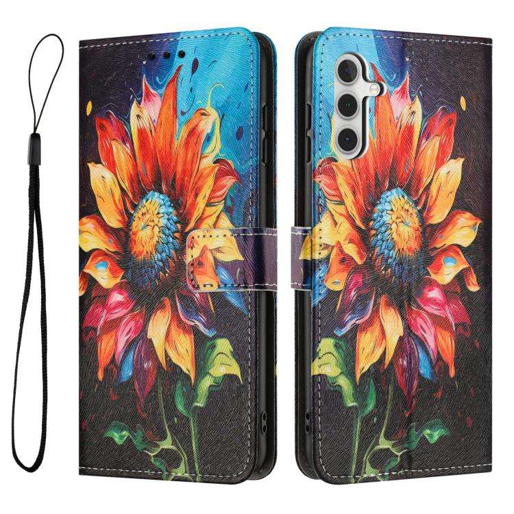 Custodia in pelle con motivo a colori per Galaxy S26 FE, Samsung Galaxy S26+ e