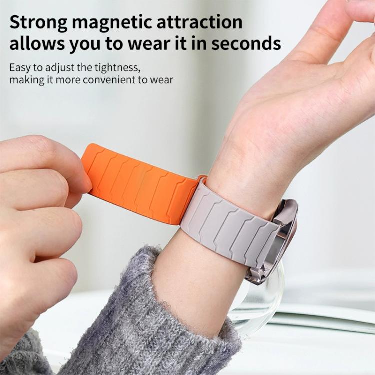 Cinturino per orologio magnetico in silicone xDfind, For Fitbit Versa 4 / 3 / Sense 2 / Sense