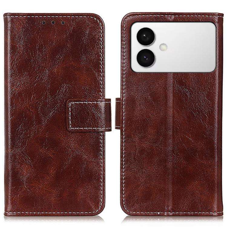 Custodia per telefono in pelle con texture Crazy Horse per e modelli compatibili