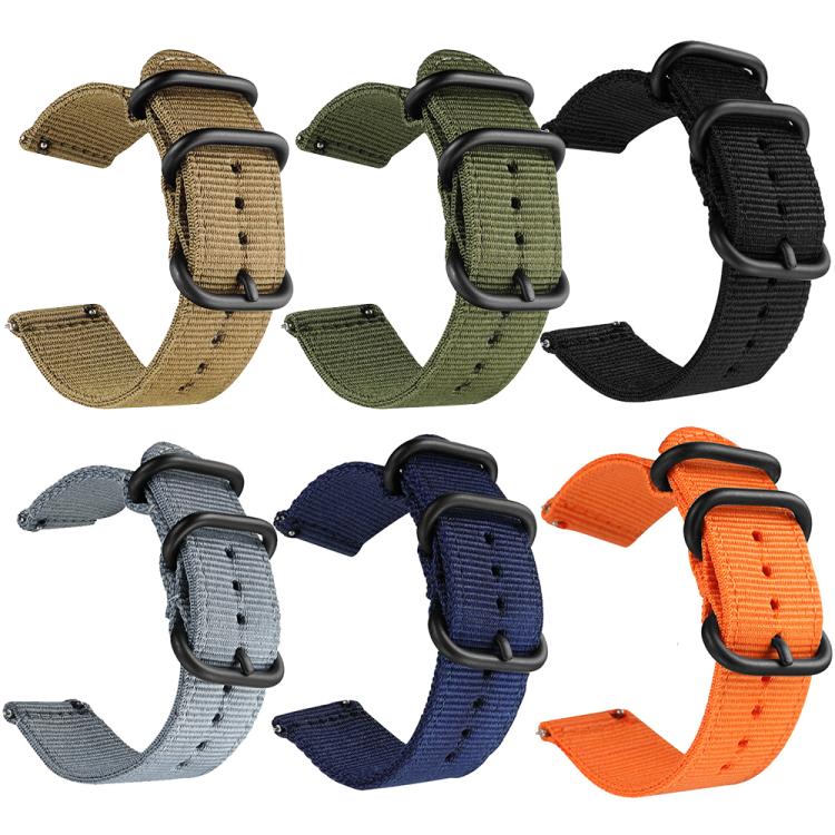Cinturino per orologio in nylon e tela con fibbia ad anello xDfind, For Samsung Galaxy Watch Ultra / Ultra 2025, For Samsung Galaxy Watch8 / 8 Classic, For Samsung Galaxy Watch 7 / 6 / 5 / FE, For Samsung Galaxy Fit3 SM-R390