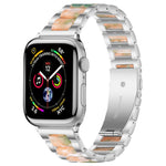 Cinturino per orologio xDfind con tre perline in metallo e resina, For Apple Watch 42 / 44 / 45 / 46 / 49mm
