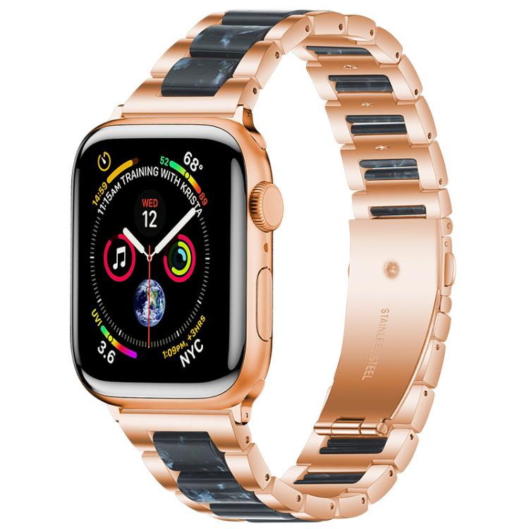Cinturino per orologio xDfind con tre perline in metallo e resina, For Apple Watch 42 / 44 / 45 / 46 / 49mm