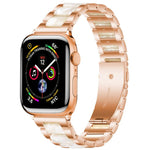 Cinturino per orologio xDfind con tre perline in metallo e resina, For Apple Watch 42 / 44 / 45 / 46 / 49mm