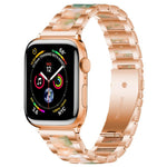 Cinturino per orologio xDfind con tre perline in metallo e resina, For Apple Watch 42 / 44 / 45 / 46 / 49mm
