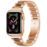 Cinturino per orologio xDfind con tre perline in metallo e resina, For Apple Watch 42 / 44 / 45 / 46 / 49mm