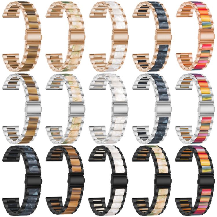 Cinturino per orologio xDfind con tre perline in metallo e resina, For Redmi Watch6/5/4/Xiaomi Band 9 Pro/8 Pro, For Xiaomi Smart Band 10 / 9 / 8