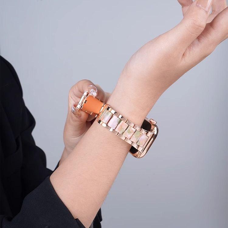 Cinturino per orologio xDfind con tre perline in metallo e resina, For Redmi Watch6/5/4/Xiaomi Band 9 Pro/8 Pro, For Xiaomi Smart Band 10 / 9 / 8