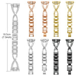 Cinturino per orologio xDfind in metallo con diamanti a fila singola a forma di X, For Samsung Galaxy Watch Ultra/Ultra 2025, For Samsung Galaxy Watch8 / 8 Classic, For Samsung Galaxy Watch 7 / 6 / 5 / FE