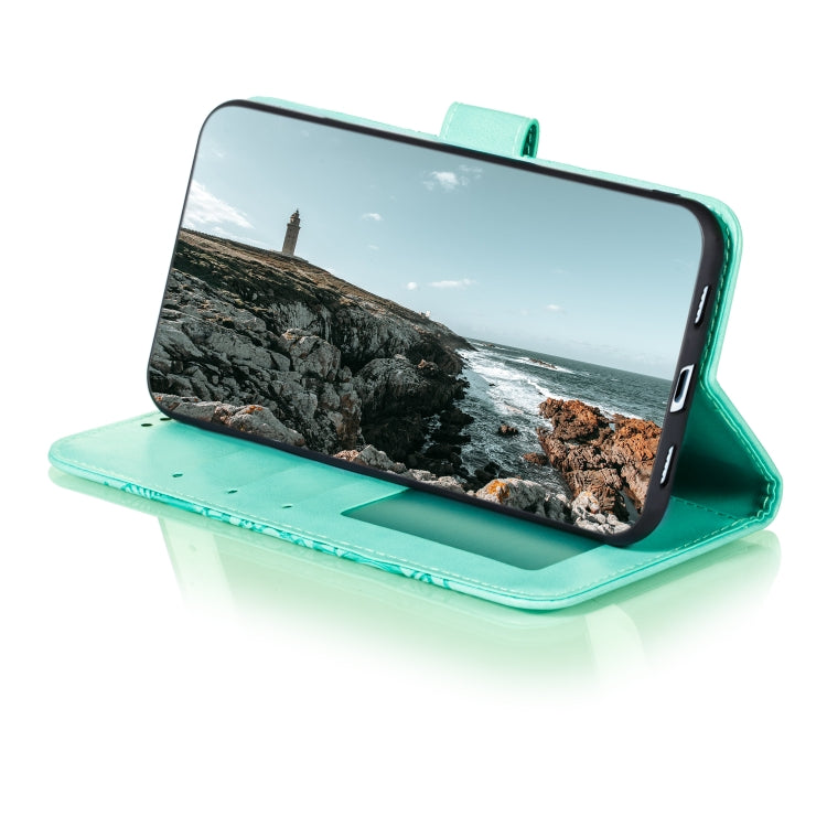 Custodia pelle sintetica mandala con supporto per Google Pixel 5, 4a 5G e 5 XL /