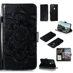 Custodia pelle sintetica mandala con supporto per Google Pixel 5, 4a 5G e 5 XL /