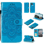 Custodia pelle sintetica mandala con supporto per Google Pixel 5, 4a 5G e 5 XL /