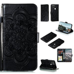 Custodia pelle sintetica mandala con supporto per Google Pixel 5, 4a 5G e 5 XL /