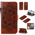Custodia pelle sintetica mandala con supporto per Google Pixel 5, 4a 5G e 5 XL /