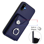 Custodia per telefono con anello porta carte e cordino lungo per Samsung Galaxy