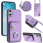 Custodia per telefono con anello porta carte e cordino lungo per Samsung Galaxy