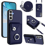 Custodia per telefono con anello porta carte e cordino lungo per Samsung Galaxy