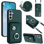 Custodia per telefono con anello porta carte e cordino lungo per Samsung Galaxy