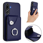 Custodia per telefono con anello porta carte e cordino lungo per Samsung Galaxy