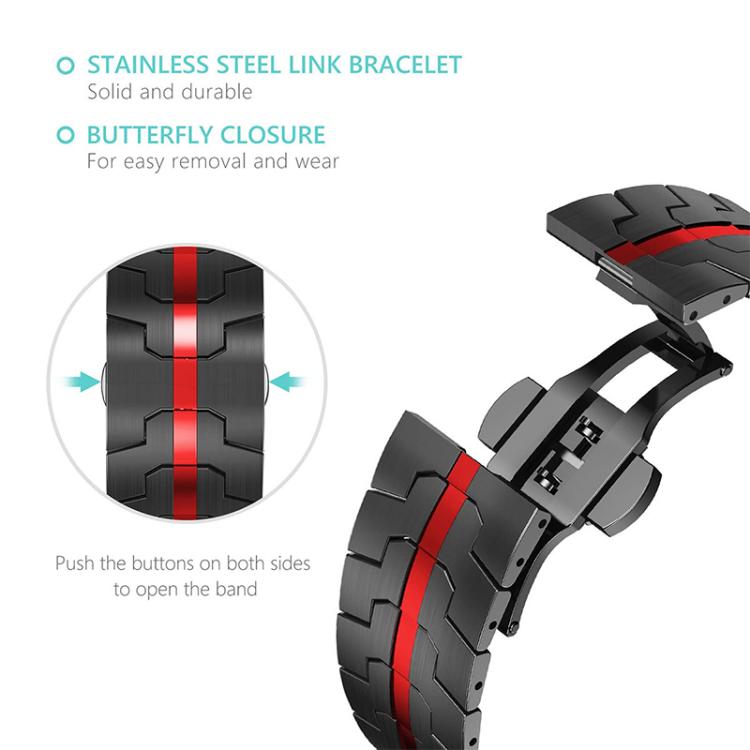 Cinturino per orologio xDfind in acciaio inossidabile con fibbia a farfalla, For Samsung Galaxy Watch Ultra / Ultra 2025, For Samsung Galaxy Watch8 / 8 Classic