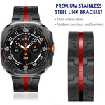 Cinturino per orologio xDfind in acciaio inossidabile con fibbia a farfalla, For Samsung Galaxy Watch Ultra / Ultra 2025, For Samsung Galaxy Watch8 / 8 Classic