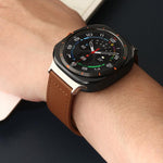 Cinturino per orologio xDfind con fibbia a rivetto in vera pelle, For Samsung Galaxy Watch8 / 8 Classic